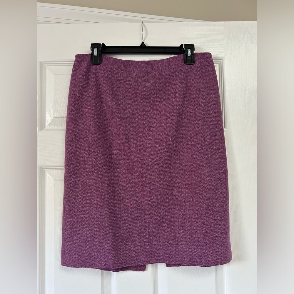 J Crew Pencil Skirt #2 Size 10 Purple